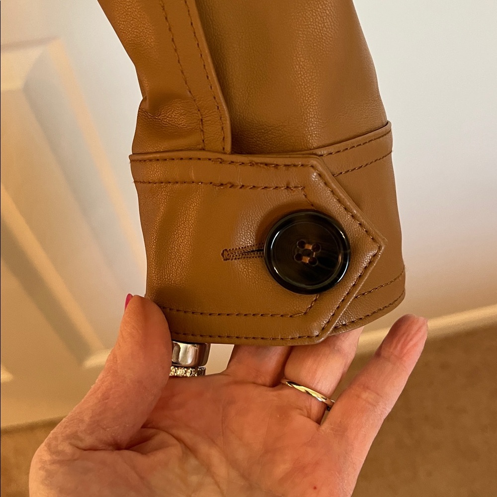 Anthropologie Faux Leather Jacket - Picture 7 of 12